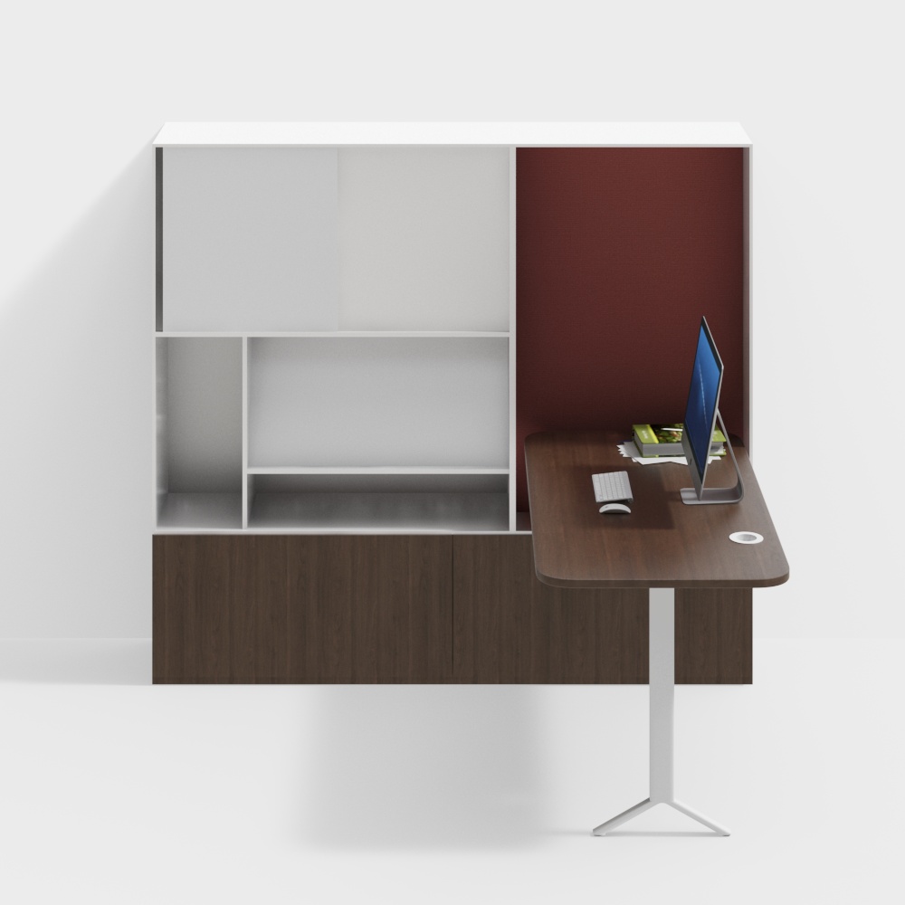 Modern Office Desk Cabinet Integrated Office Furniture