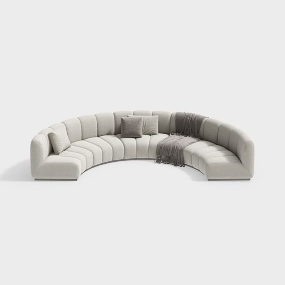 Curve Comfort 3D model Sofa