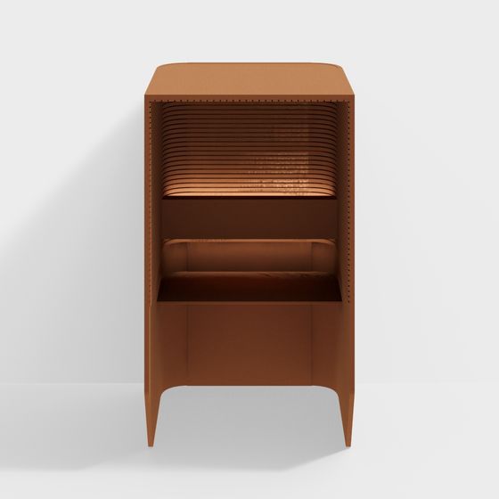 Sleek Storage Cabinet 3D model