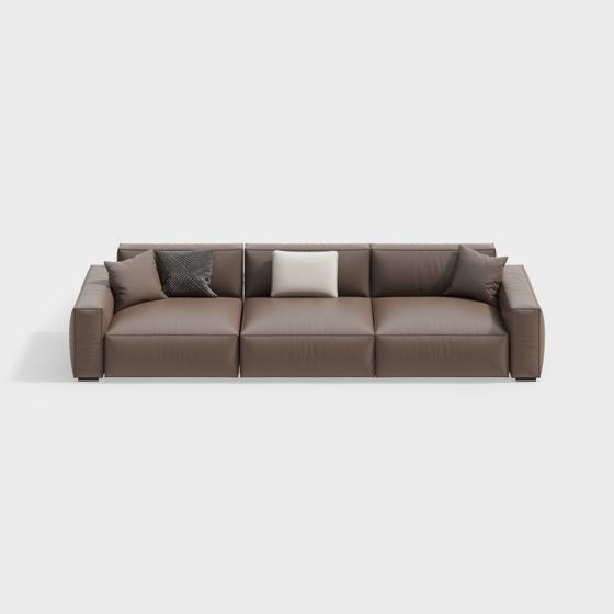 Urban Comfort Low-Poly Sofa 3D model