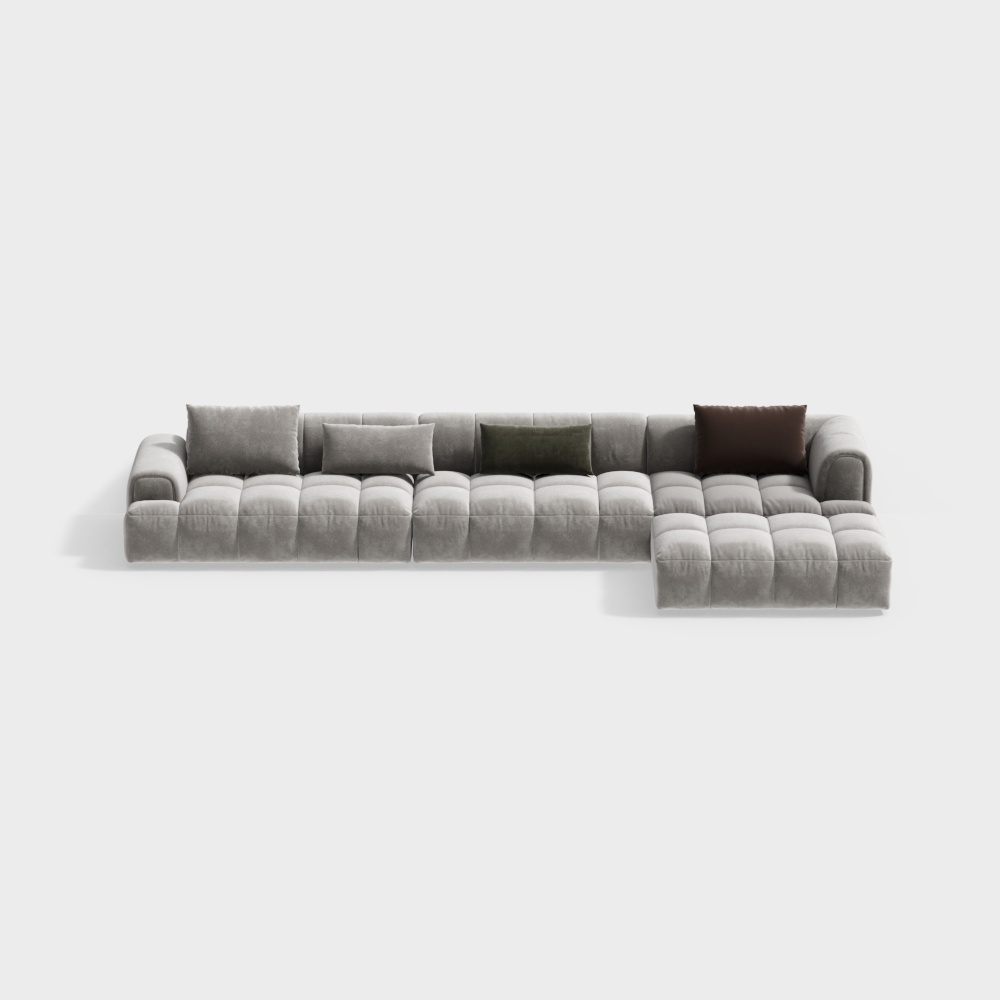 Cream Wind L-Shaped Corner Sofa