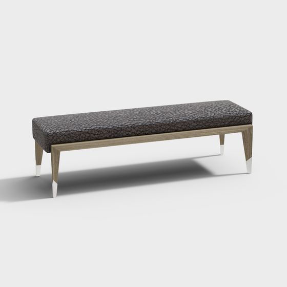 Urban Leisure Bench 3D model