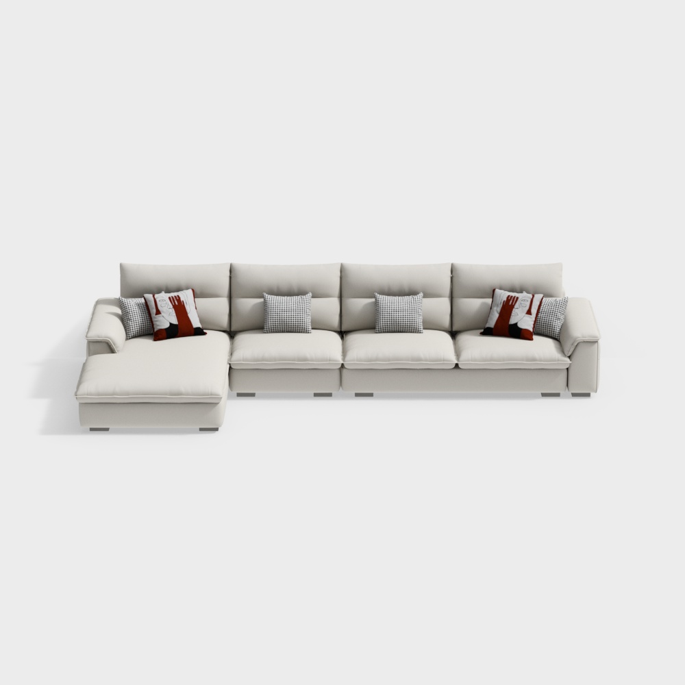 Modern L-Shaped Corner Sofa