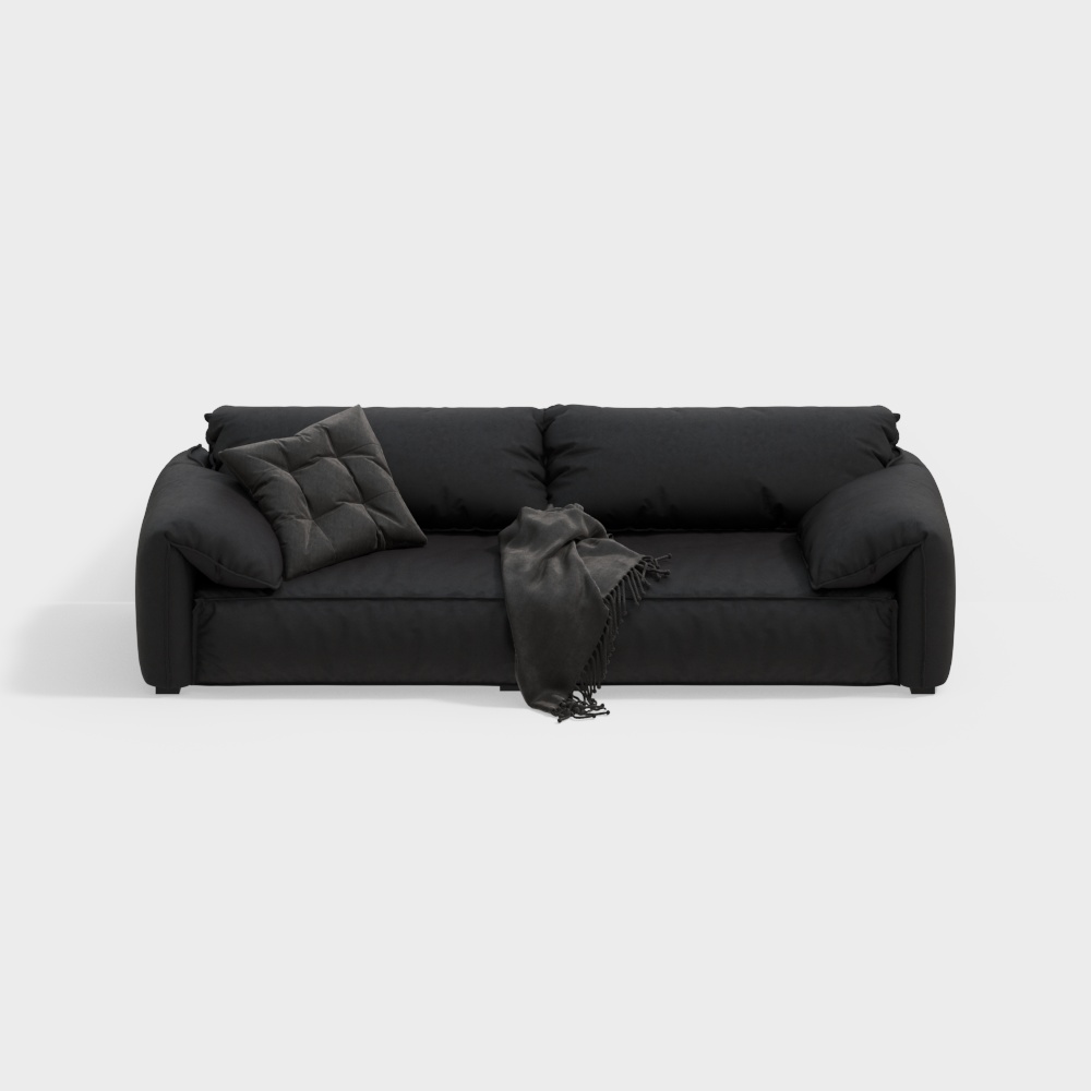 Minotti modern living room tofu block double-sided sofa