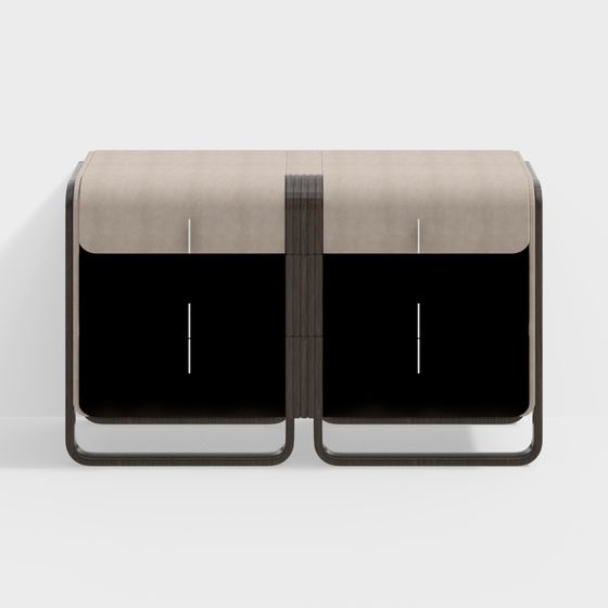 Elegant Minimalist Storage Cabinet 3D model
