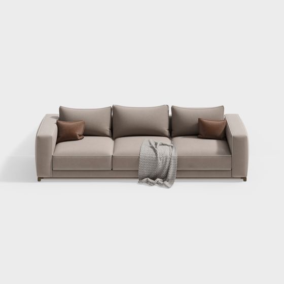 Urban Comfort Sofa 3D model for Modern Spaces