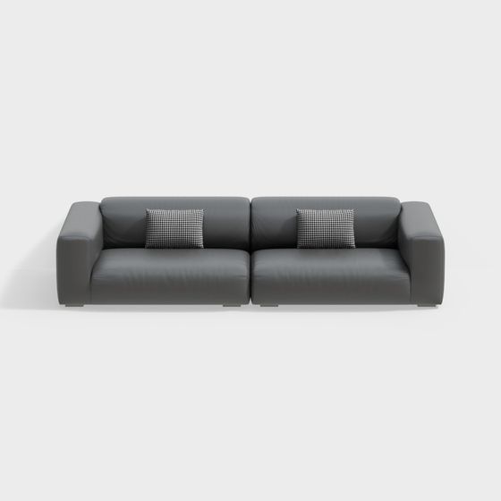 Elegant Minimalist Sofa 3D model for Modern Interiors
