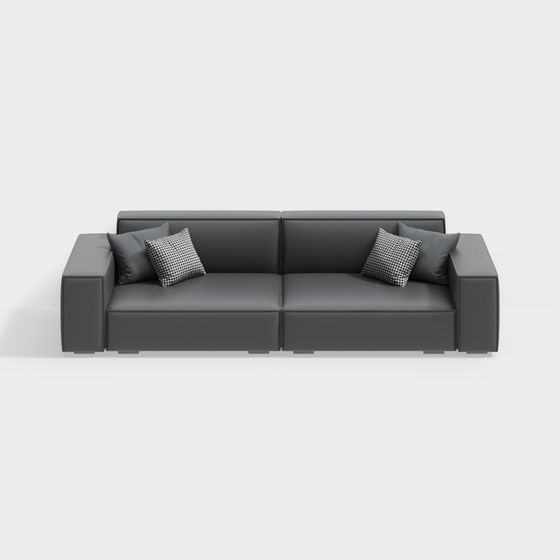 Stylish Low-Poly Sofa 3D Model for Contemporary Spaces