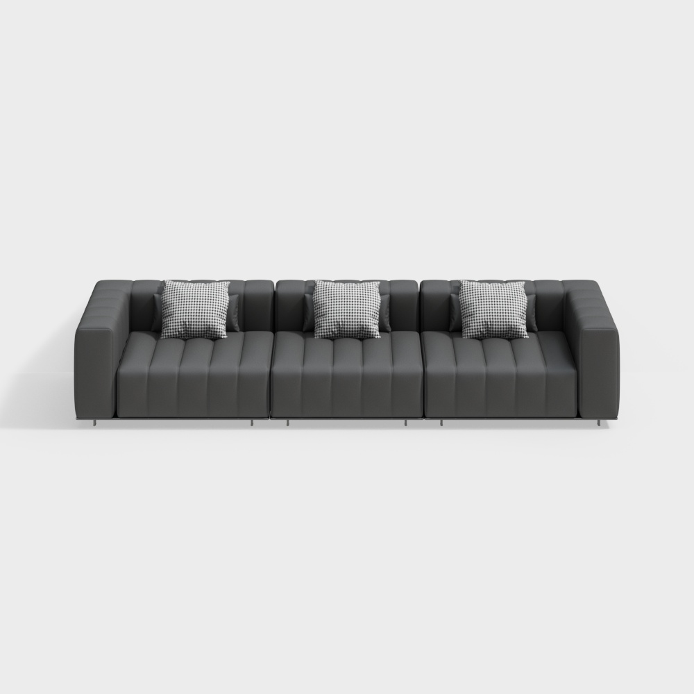Italian Leather Multi-Person Sofa