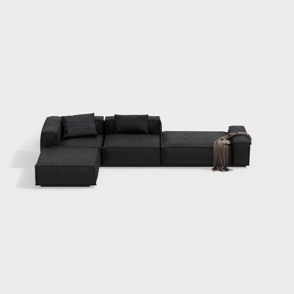 Italian Corner Leather Sofa