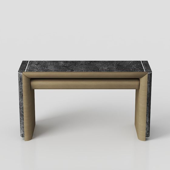 Minimalist Marble Table 3D model
