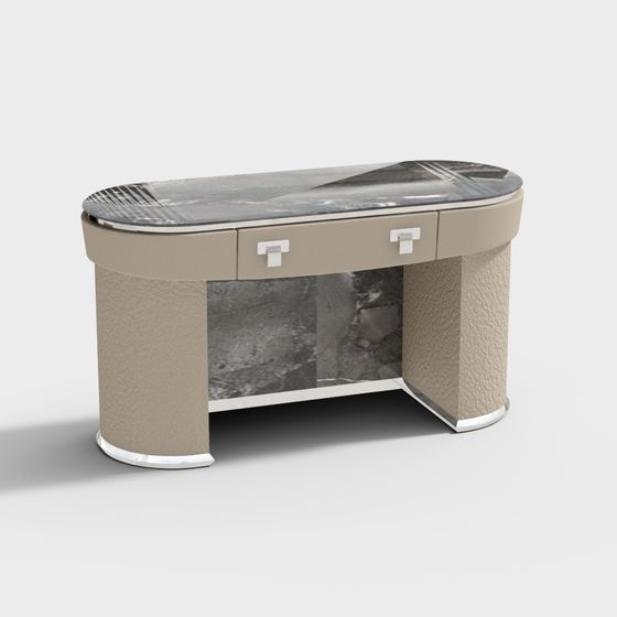 Elegant Office Desk 3D model