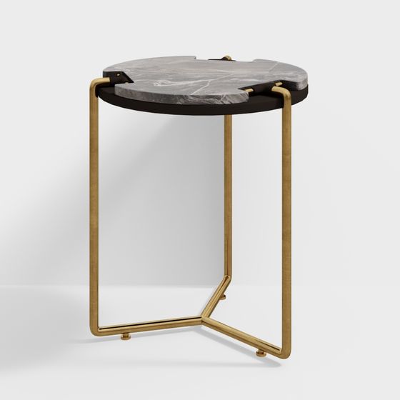 Stylish Round Table 3D model for Modern Spaces