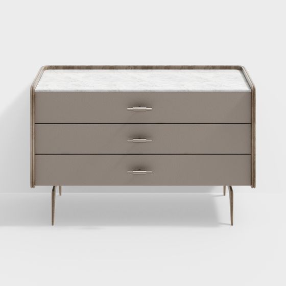 Mid-Century Modern Dresser 3D model