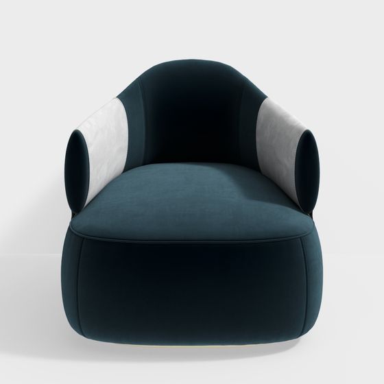 Elegant Low-Polygon Sofa 3D model for Modern Interiors