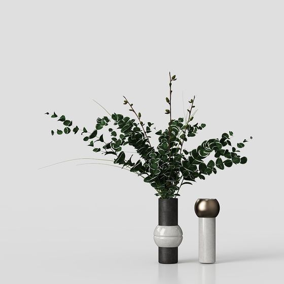 Natural Harmony Vase 3D model for Creative Projects