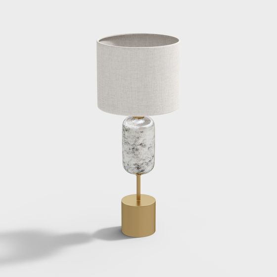 Chic Minimalist Table Lamp 3D model for Modern Spaces