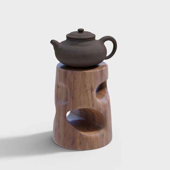 Elegant Teaware Rack 3D model for Creative Projects