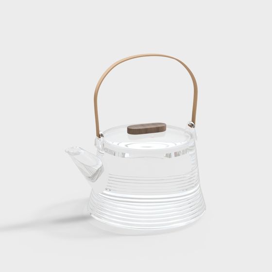 Elegant Low-Poly Teapot 3D model