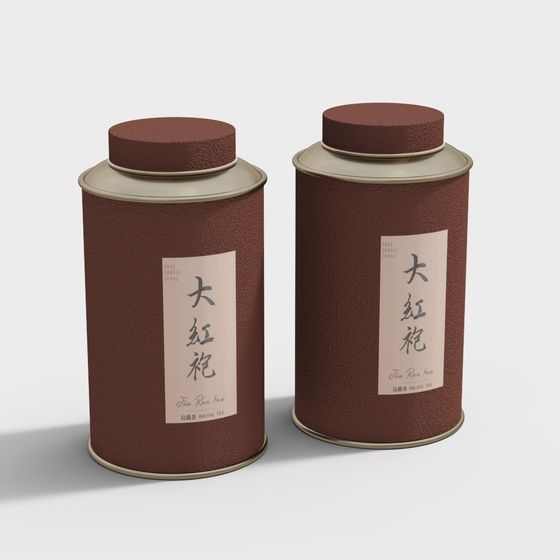 Stylish Tea Canister 3D model for Creative Projects