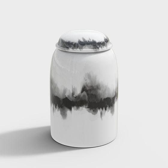 Ink Vase 3D model in Modern Aesthetic