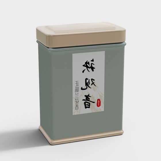 Stylish Tea Can 3D model for Creative Projects