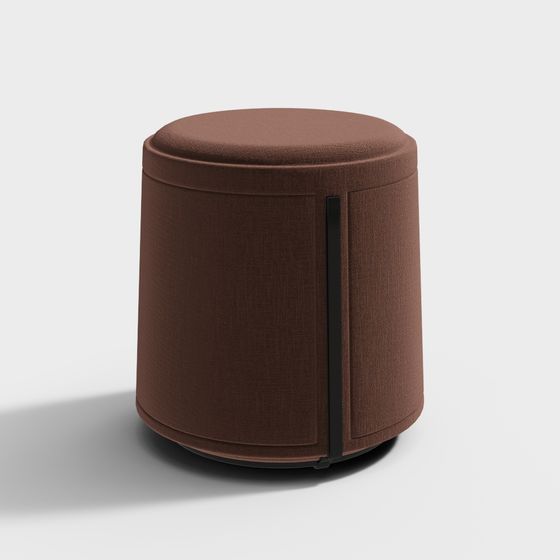 Roundy Stool 3D model for Modern Interiors