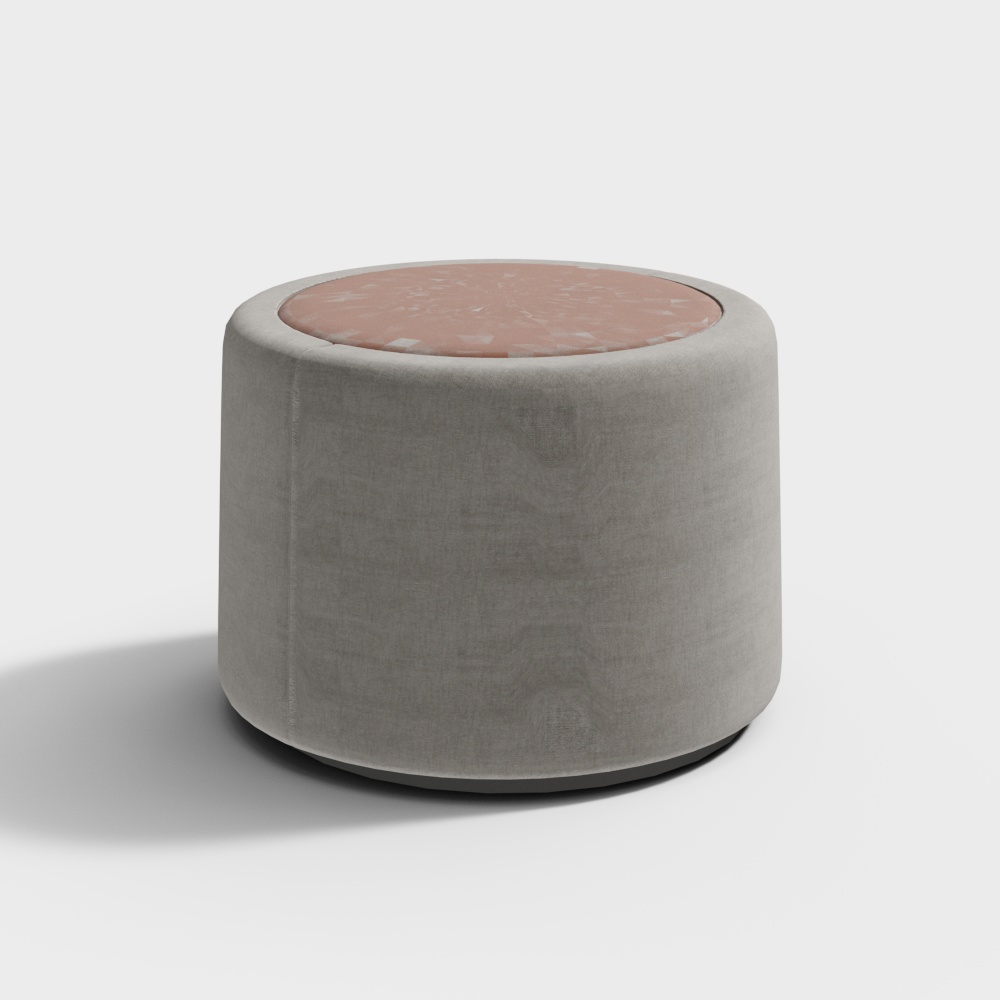 Modern Gray Small Stool