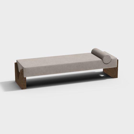 Urban Bench 3D model for Modern Design