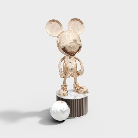 Golden Mickey 3D model