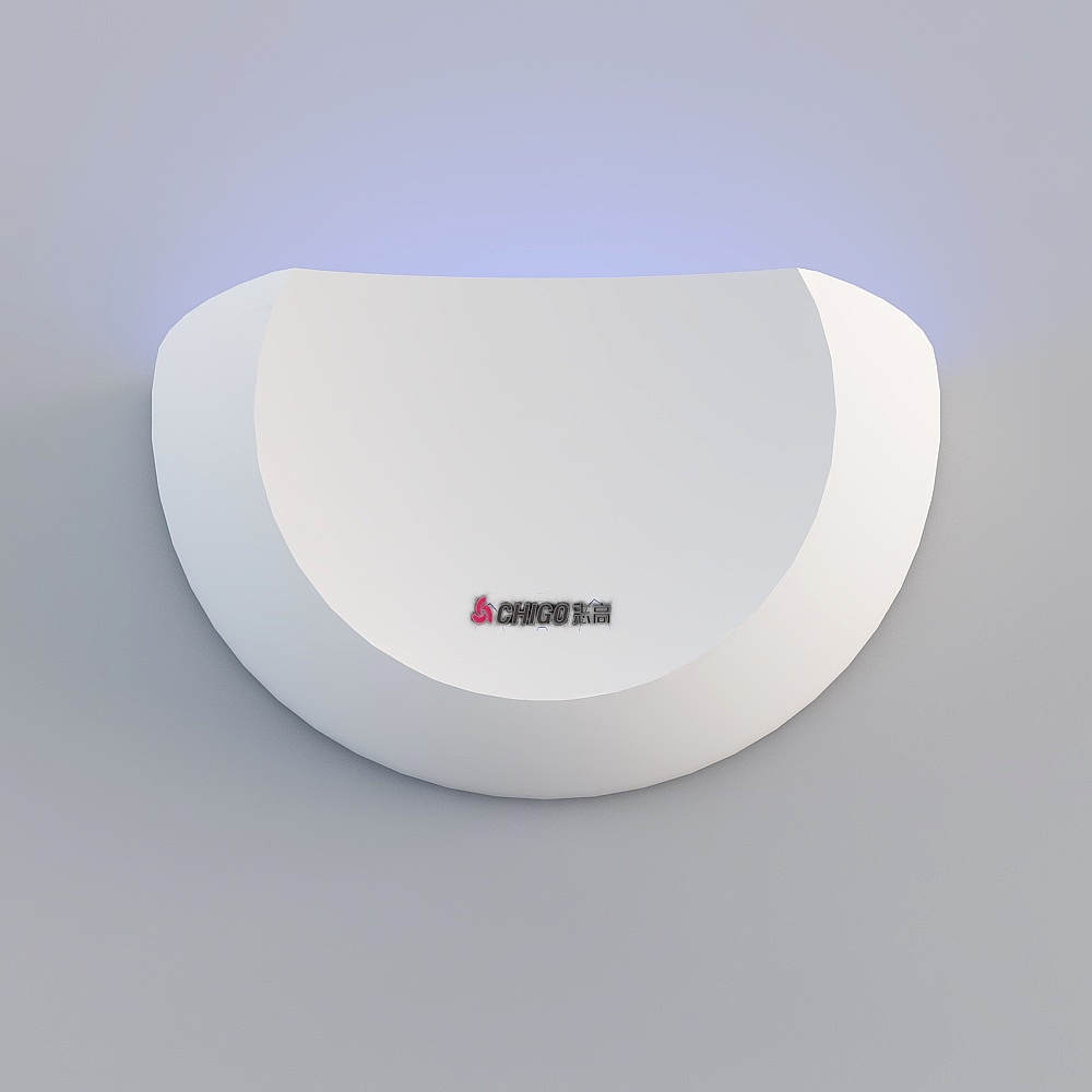 Sleek Low-Polygon Lighting Fixture 3D model