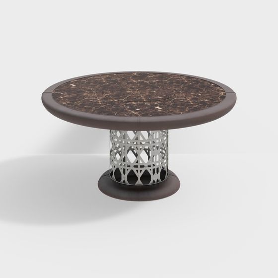 Stylish Round Table 3D model for Modern Design
