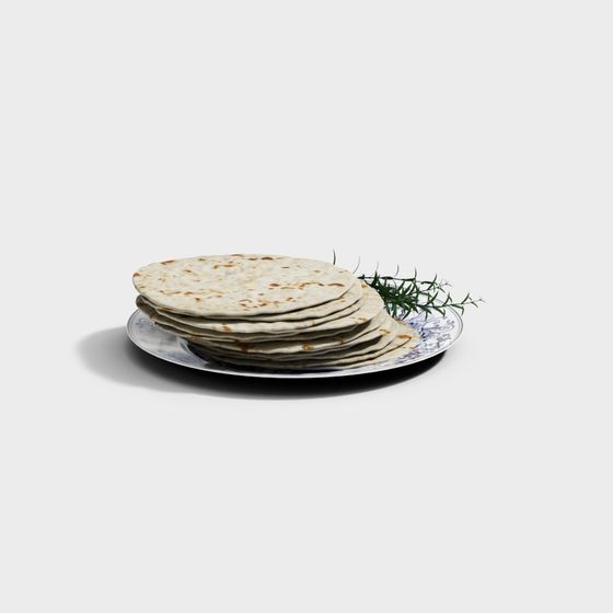 Luscious Stack of Pancakes 3D model