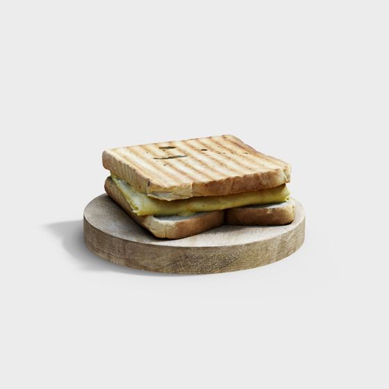Grilled Cheese Sandwich 3D model