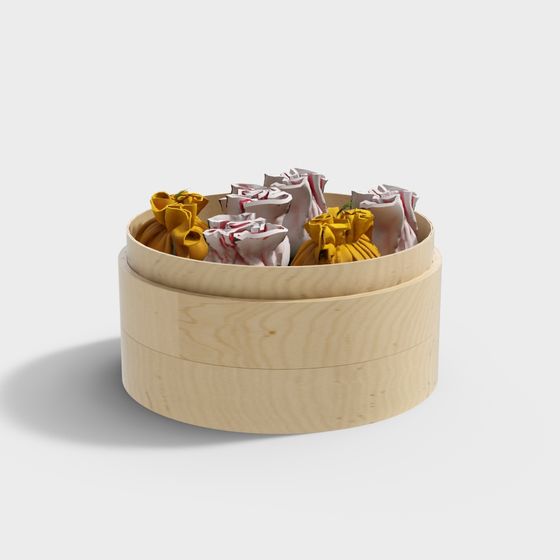 Elegant Wooden Gift Box 3D model for Creative Projects