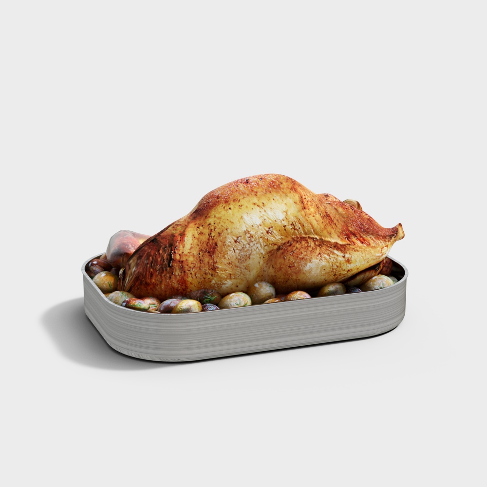 Realistic Low-Poly Turkey 3D Model for Creative Projects