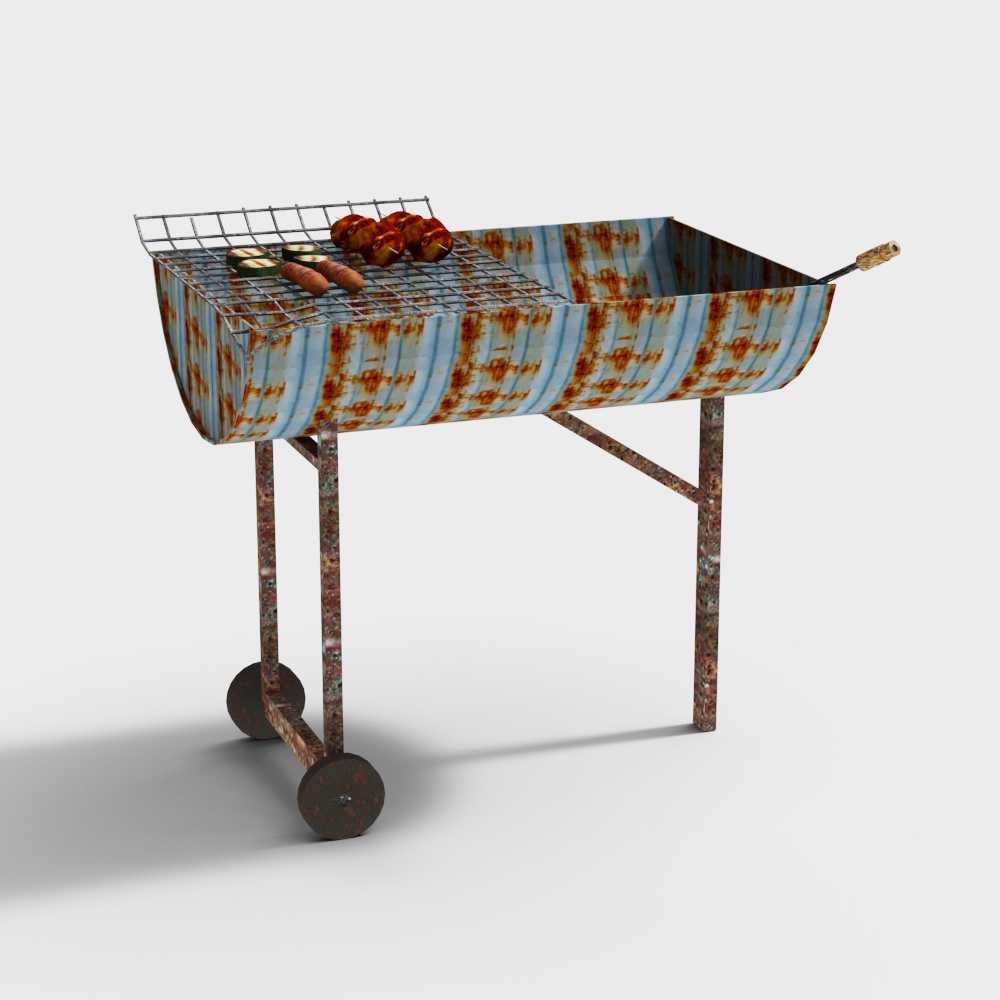 Máy nướng thịt rỉ sét