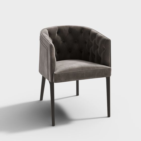 Velvet Comfort 3D model Chair