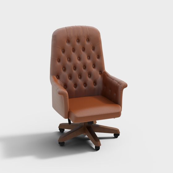Vintage Office Chair 3D model