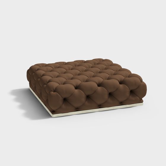 Retro Sofa Stool 3D model for Stylish Spaces