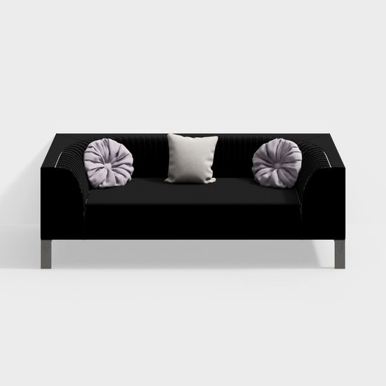 Modern Low-Polygon Sofa 3D model