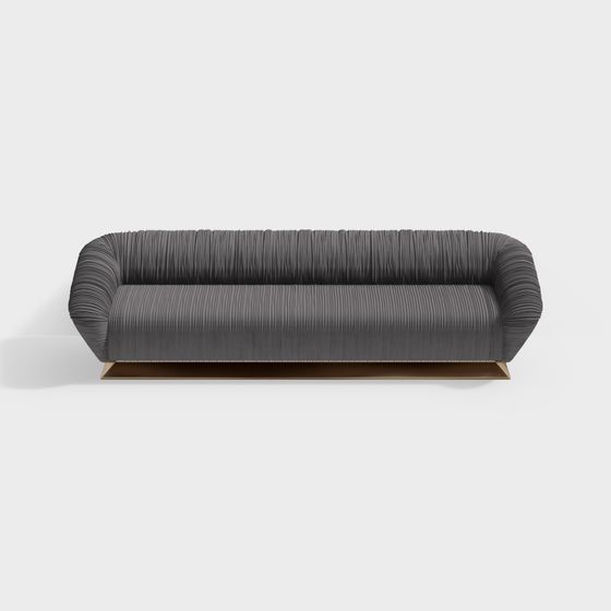 Wrinkled Sofa 3D model for Modern Design