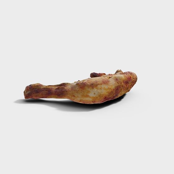 Realistic Roasted Chicken Leg 3D model