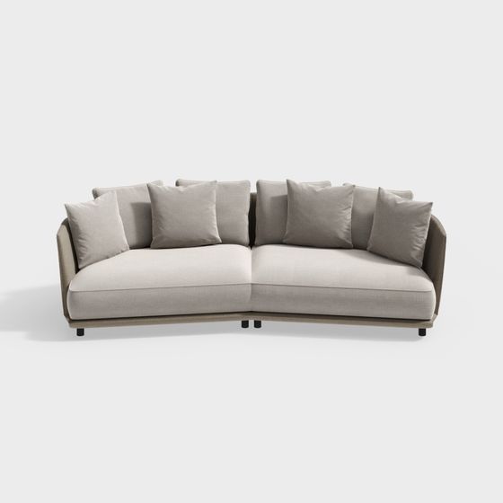 Urban Comfort 3D model Sofa for Modern Spaces