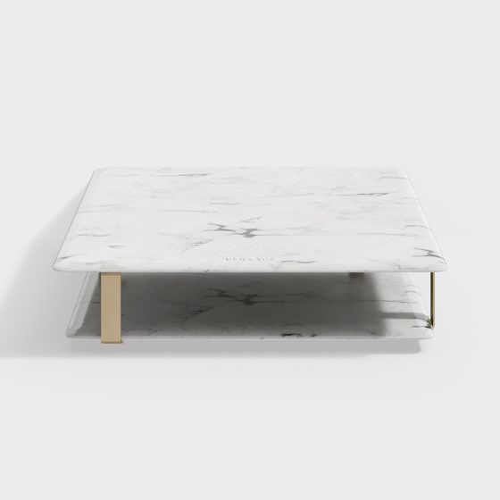 Elegant Marble Coffee Table 3D model