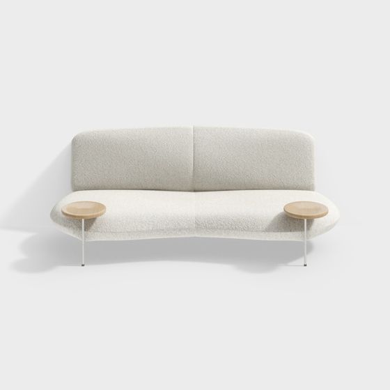 Curve Comfort 3D model Sofa - Modern Minimalist Design