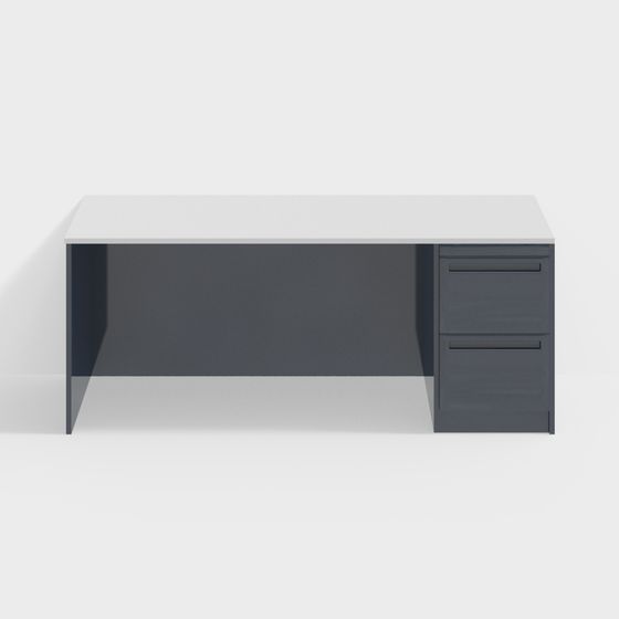 Urban Workspace Desk 3D model for Creative Projects