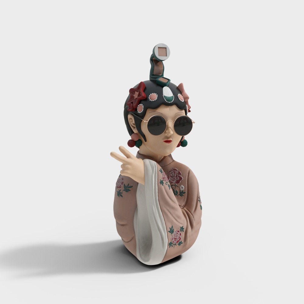 New Chinese Peking Opera Figure Sculpture