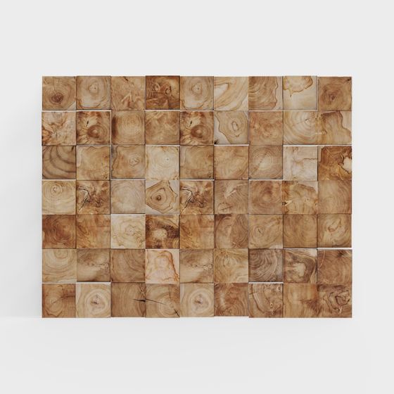 Parete di sfondo puzzle in legno massello moderno