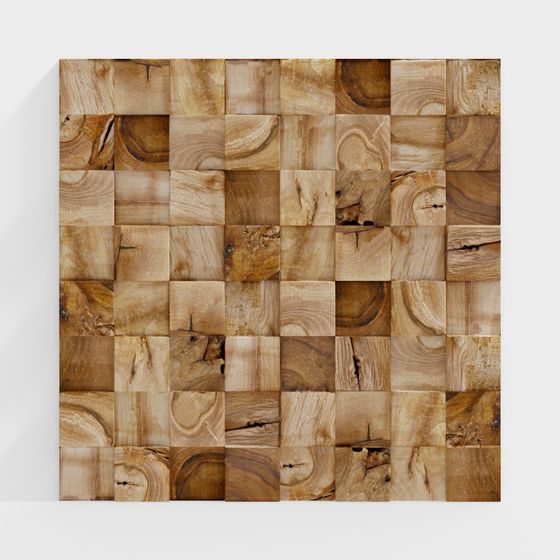 Forest Puzzle Low Poly 3D model